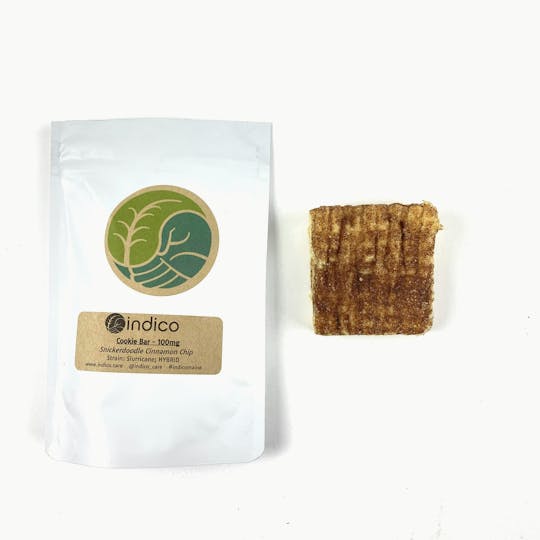 Indico - 100mg Snickerdoodle Cinnamon Chip Cookie Bar - 1