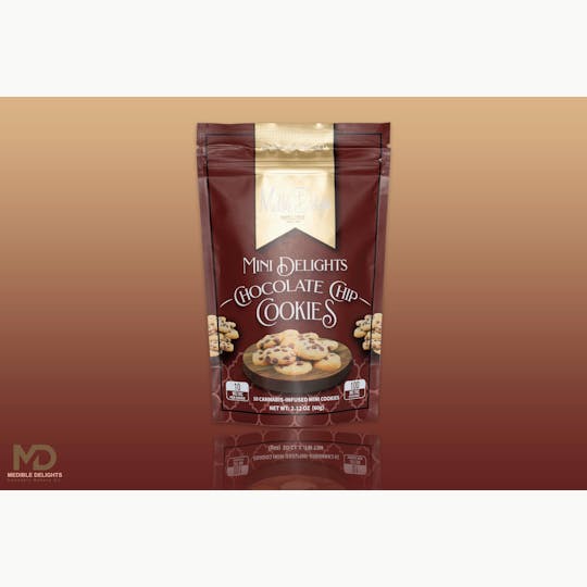 Medible Delights - Chocolate Chip Mini Cookies 100mg THC - 1