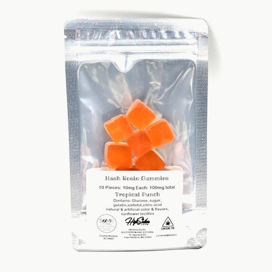 High Striker Farm - 10mg THC Tropical Punch Gummy Squares - 1
