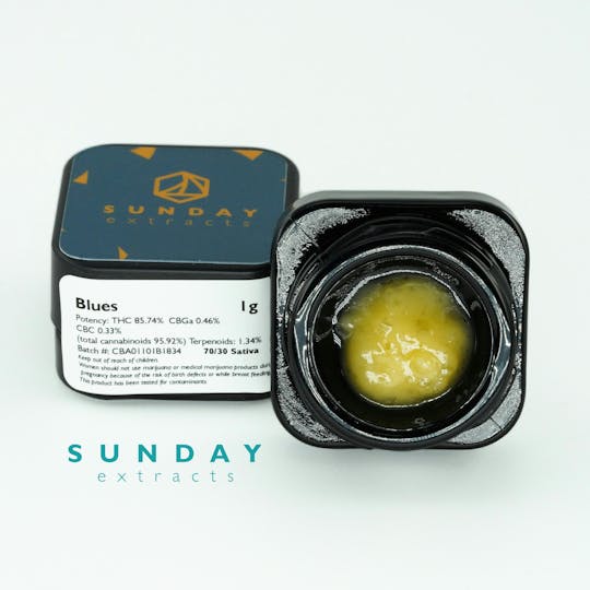 Sunday Extracts - 1g Concentrate Blues - 1