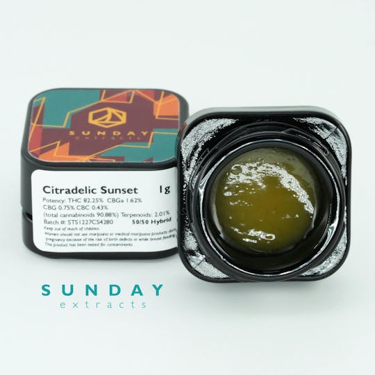 Sunday Extracts - 1g Concentrate Citradelic Sunset - 1