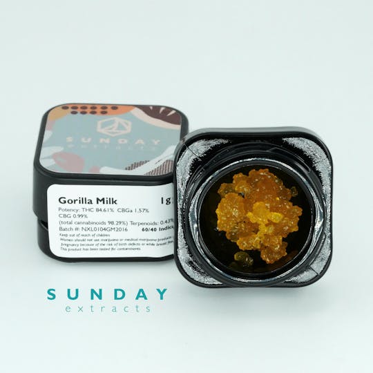 Sunday Extracts - 1g Concentrate Gorilla Milk - 1