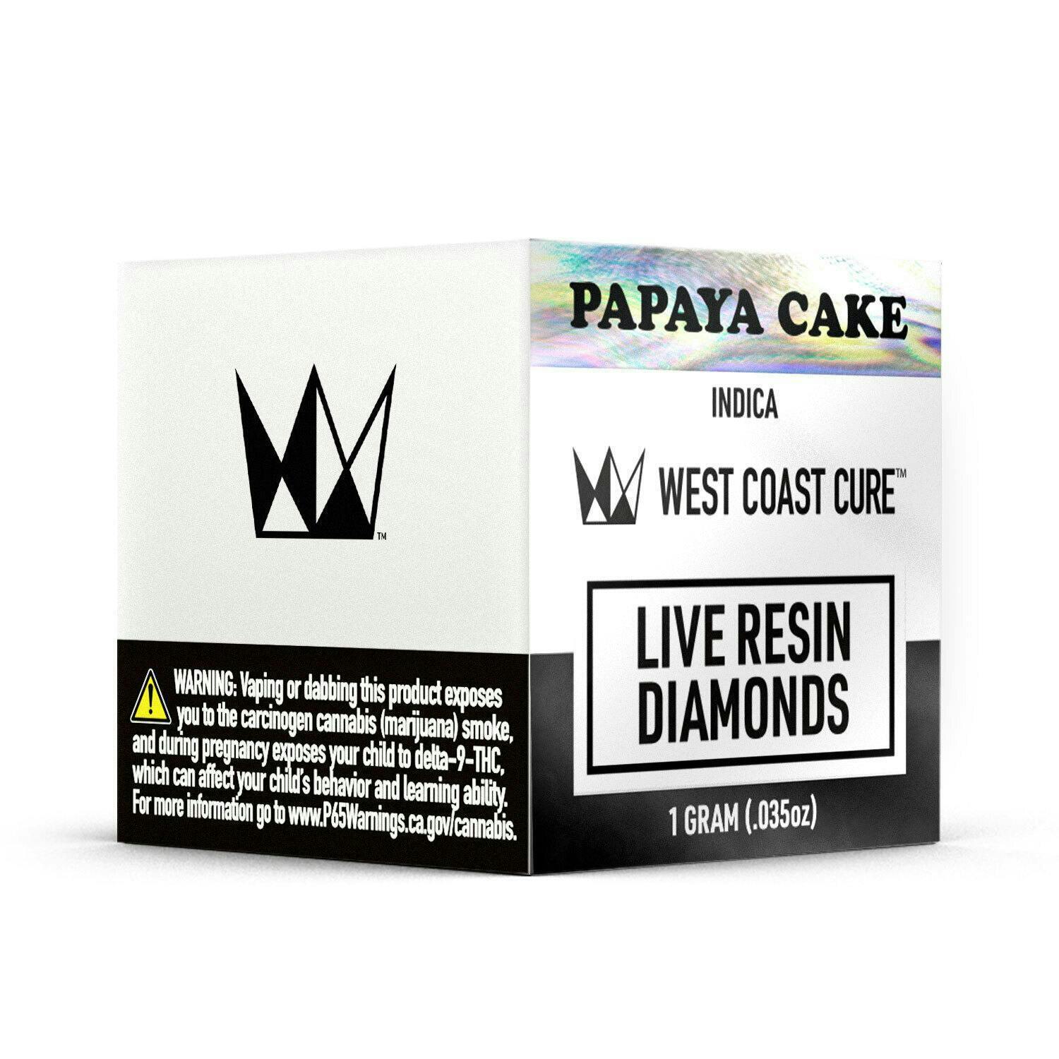 West Coast Cure - Papaya Cake Live Resin Diamonds - 1