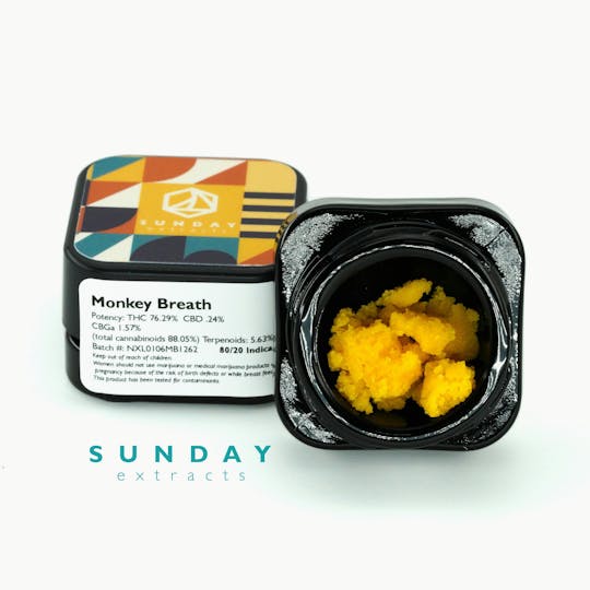 Sunday Extracts - 1g Concentrate Monkey Breath - 1
