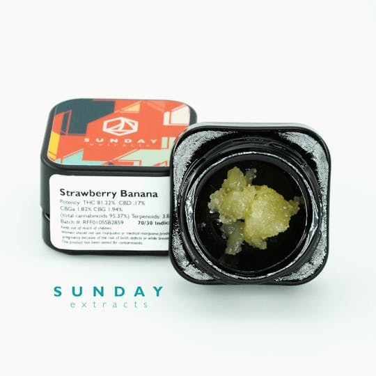 Sunday Extracts - 1g Concentrate Strawberry Banana - 1