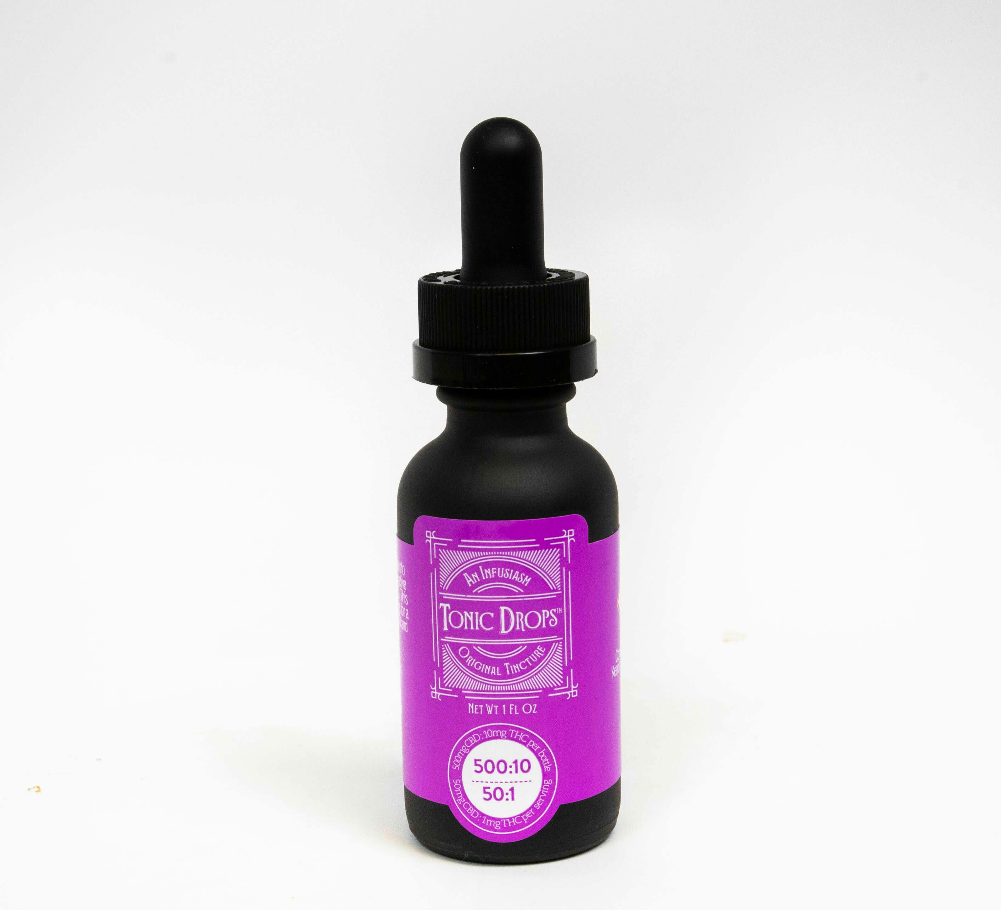 Tonic Drops - Tonic Drops 500mg CBD : 10mg THC - 1