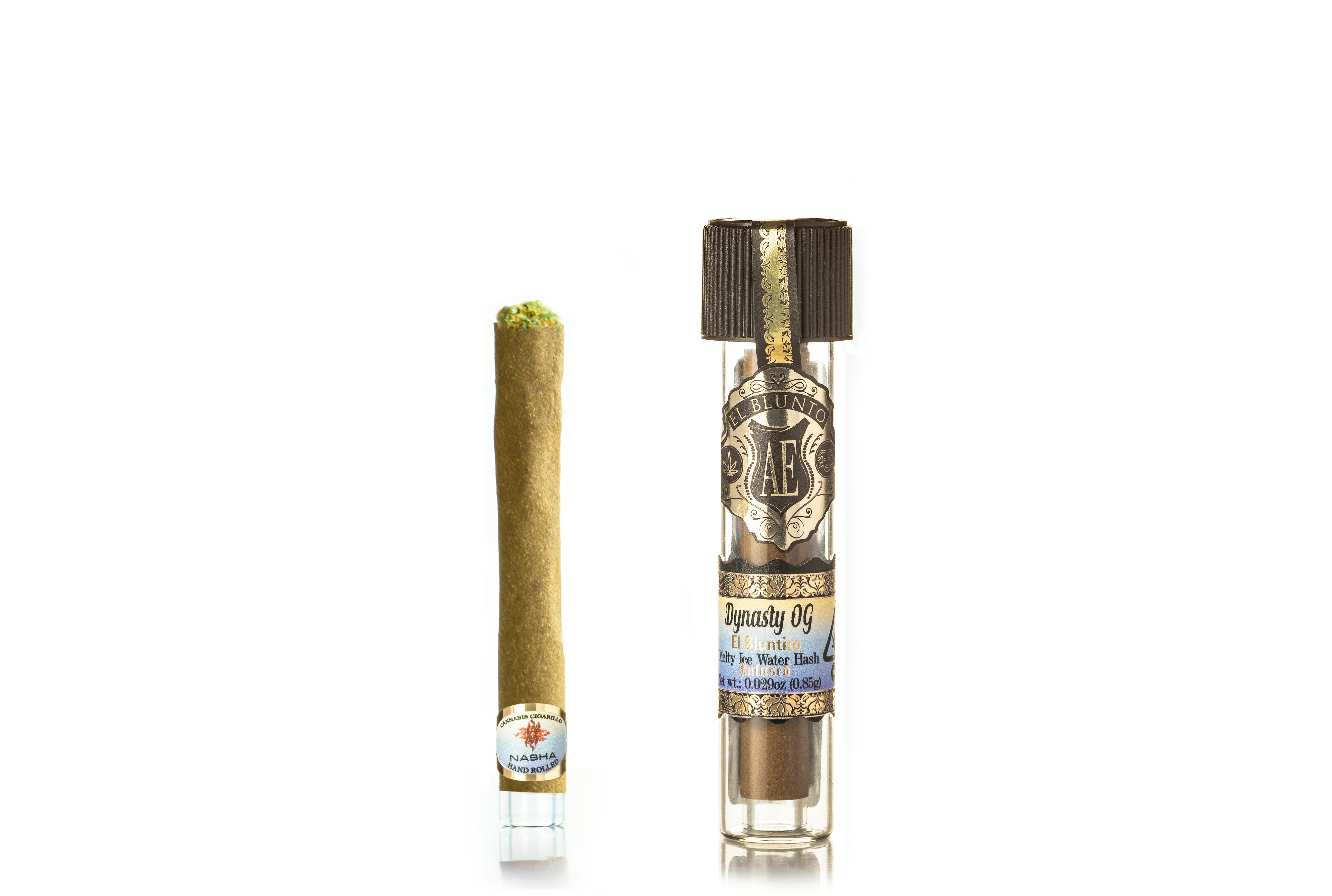 El Blunto by Albert Einstone's - El Bluntito x NASHA - Dynasty OG - Hash Infused - .85G [Mini Blunt] - 1