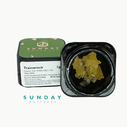 Sunday Extracts - 1g Concentrate Trainwreck - 1