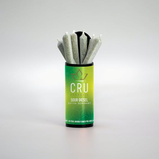 CRU Cannabis - Sour Diesel (0.5G Pre-Roll 6 pack) - 1