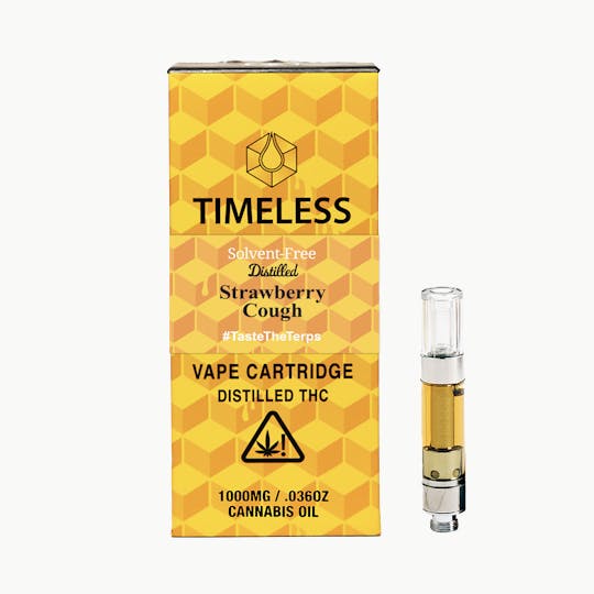 Timeless Vapes - Timeless Strawberry Cough 1000mg Vape Cartridge (Energy) - 1