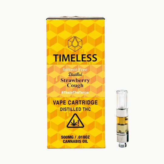 Timeless Vapes - Timeless Strawberry Cough 500mg Vape Cartridge (Energy) - 1