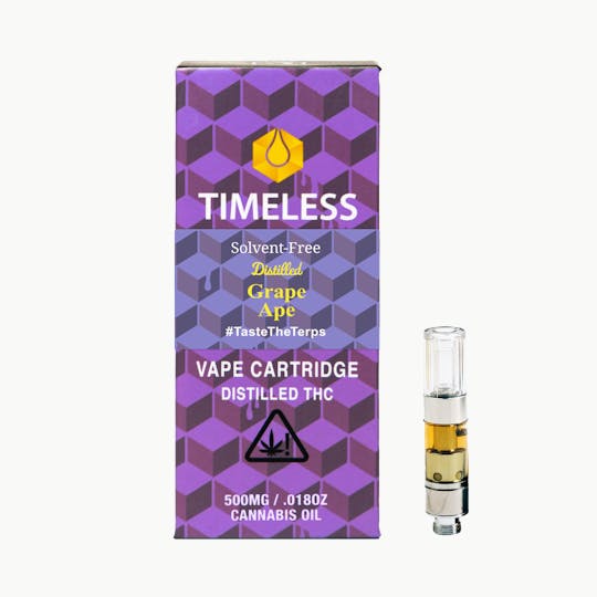 Timeless Vapes - Timeless Grape Ape 500mg Vape Cartridge (Rest) - 1