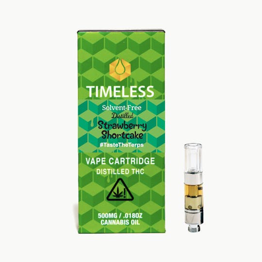 Timeless Vapes - Timeless Strawberry Shortcake 500mg Vape Cartridge (Chill) - 1