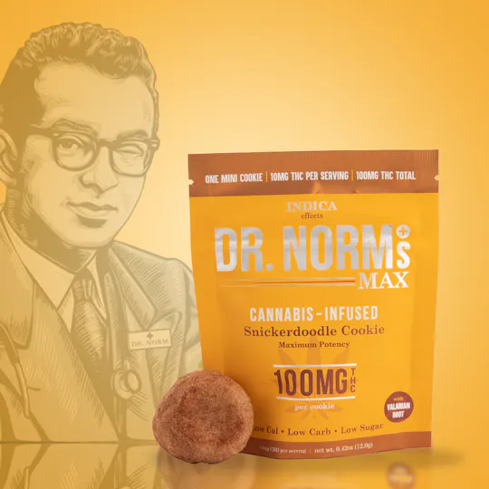 Gluten-Free Snickerdoodle 100mg MAX Cookie - INDICA - Dr. Norm's Gluten-Free Snickerdoodle 100mg MAX Cookie - INDICA - Dr. Norm's