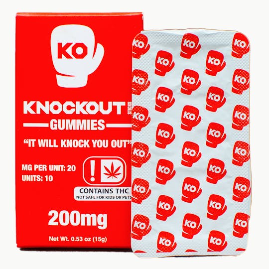 Knockout Sticks - Knockout Gummies 200mg - 1