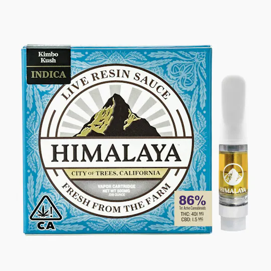 HIMALAYA - Kimbo Kush (Live Sauce) Cartridge - 0.5G - 1