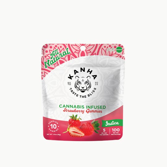 KANHA - KANHA | Strawberry | Indica | 100mg THC | 10-pack - 1