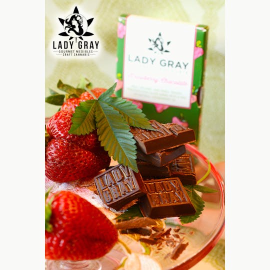 Lady Gray Gourmet Medibles - Strawberry Chocolate Bar - 50mg - 1