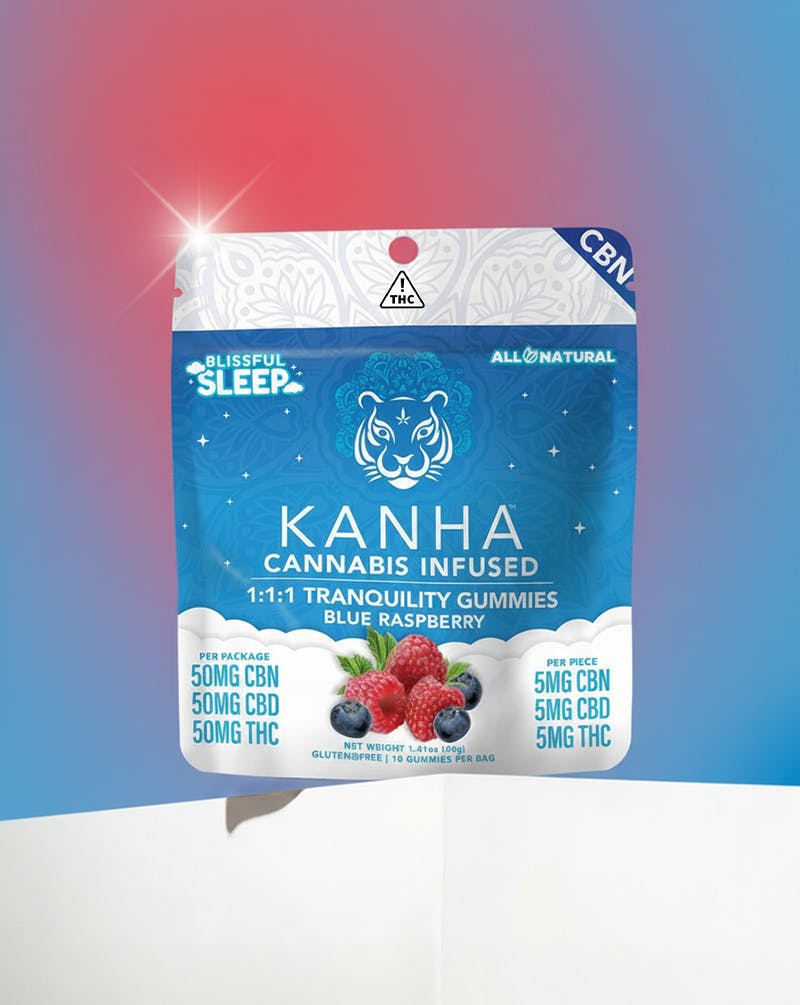 KANHA - Tranquility SLEEP | 1:1:1 | 50mg CBN/50mg CBD/50mg THC - 1