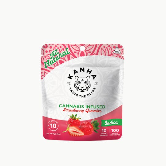 KANHA - KANHA | Strawberry | Indica | 100mg THC | 10-pack - 1