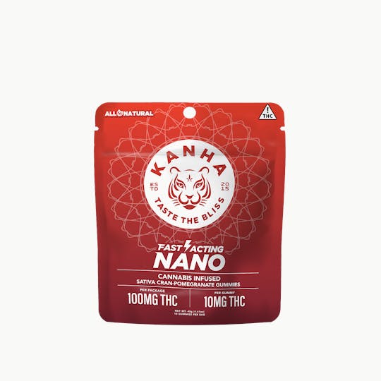 KANHA - KANHA | NANO | Cran-Pomegranate | Sativa | 100mg THC | 10-pack - 1