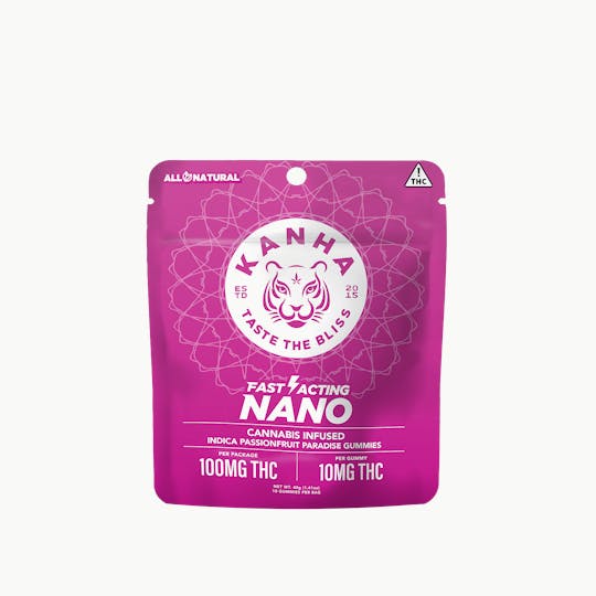 KANHA - KANHA | NANO | Passionfruit Paradise | Indica | 100mg THC | 10-pack - 1