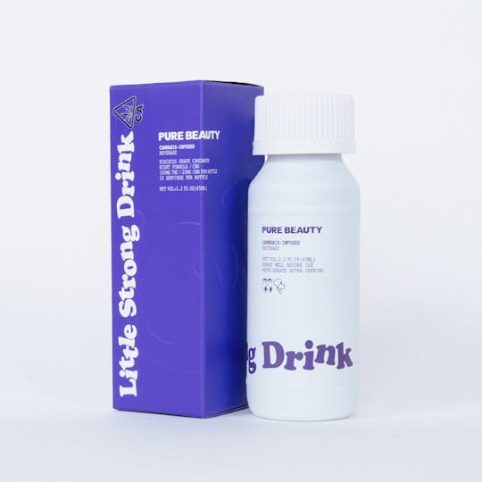 Pure Beauty - Little Strong Drink Nighttime Hibiscus Grape CBN | 2.2 fl oz (65ml) - 1