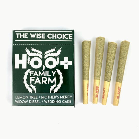 Indico - Hoot Family Farms .5g Pre-Roll Pack - Lemon Tree - 1