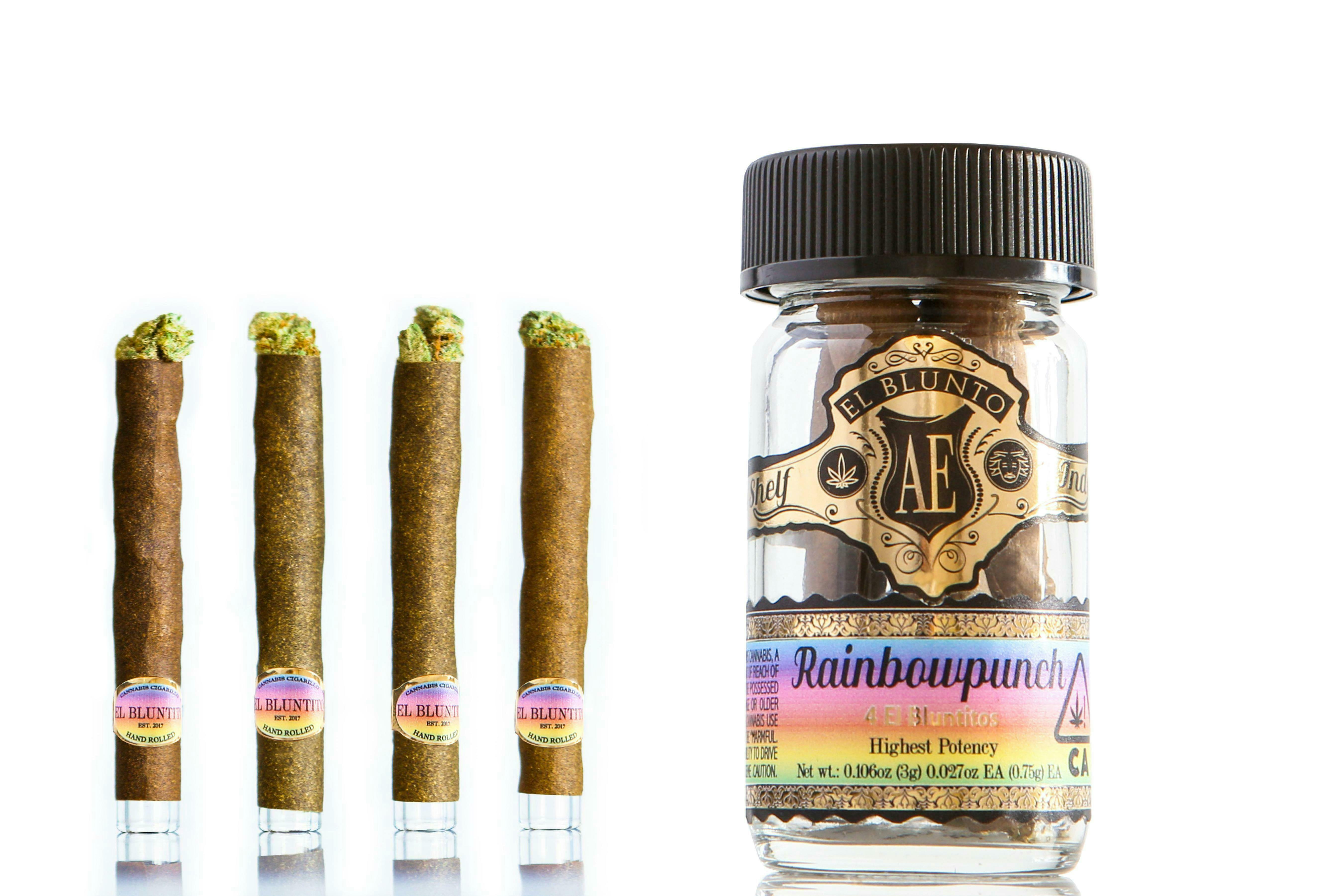 El Blunto by Albert Einstone's - El Bluntito 4-Pack - Rainbowpunch - 4 x .75G [Mini Blunt] - 1