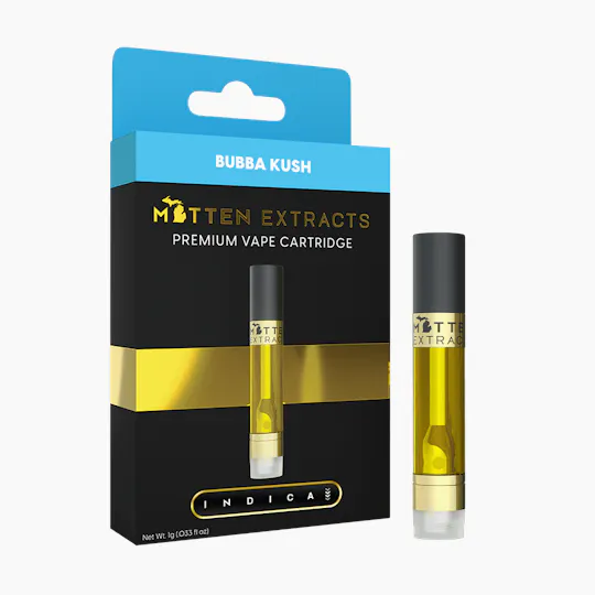 Mitten Extracts - Mitten Extracts | Bubba Kush | Cartridge | 1g - 1