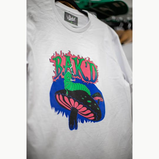 Bak'd - Bak'd Who Are Shroom? T-Shirt -White - 1