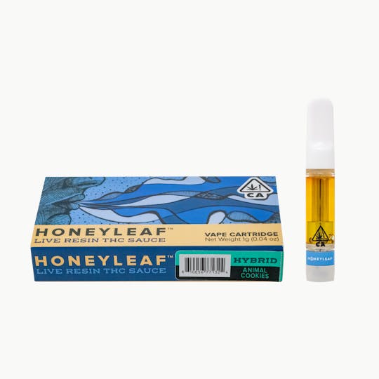 Honeyleaf - ANIMAL COOKIES - 1G LIVE RESIN CARTRIDGE - HYBRID - 1