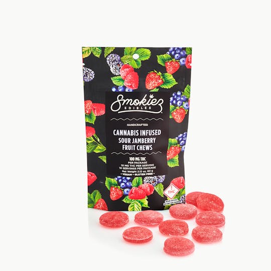 Smokiez Edibles - Sour Jamberry Fruit Chews, 100 mg - CO - 1