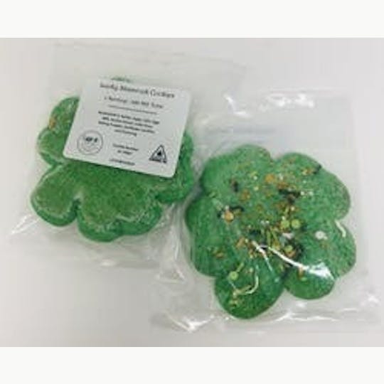 Organic Goods - 100mg Green Lucky Shamrock Cookie - 1