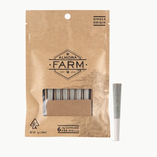 Almora - Cookies and Cream PreRoll 6 Pack - 3g - 1