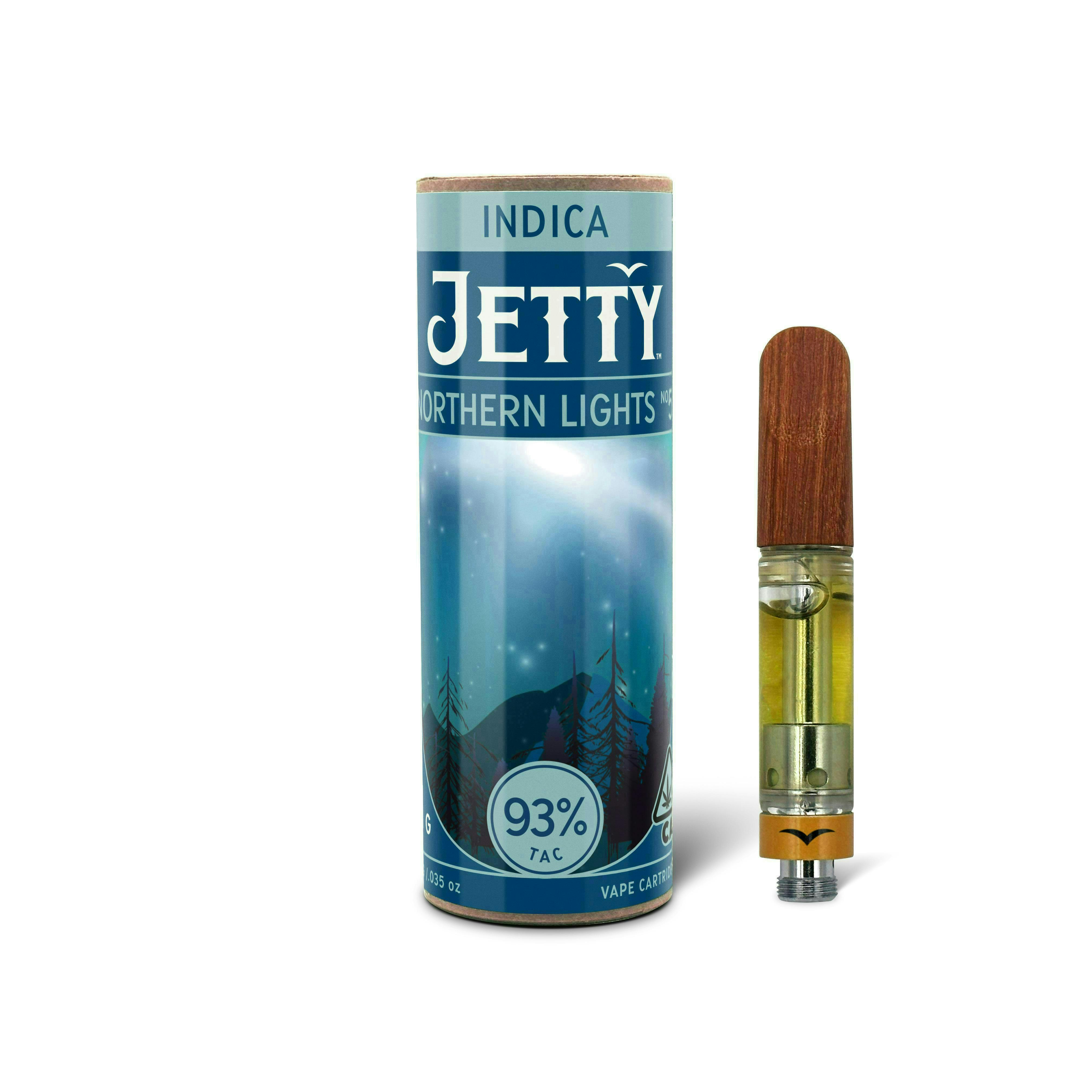 Jetty Extracts - Northern Lights #5 | Distillate Cartridge | 0.5g - 1