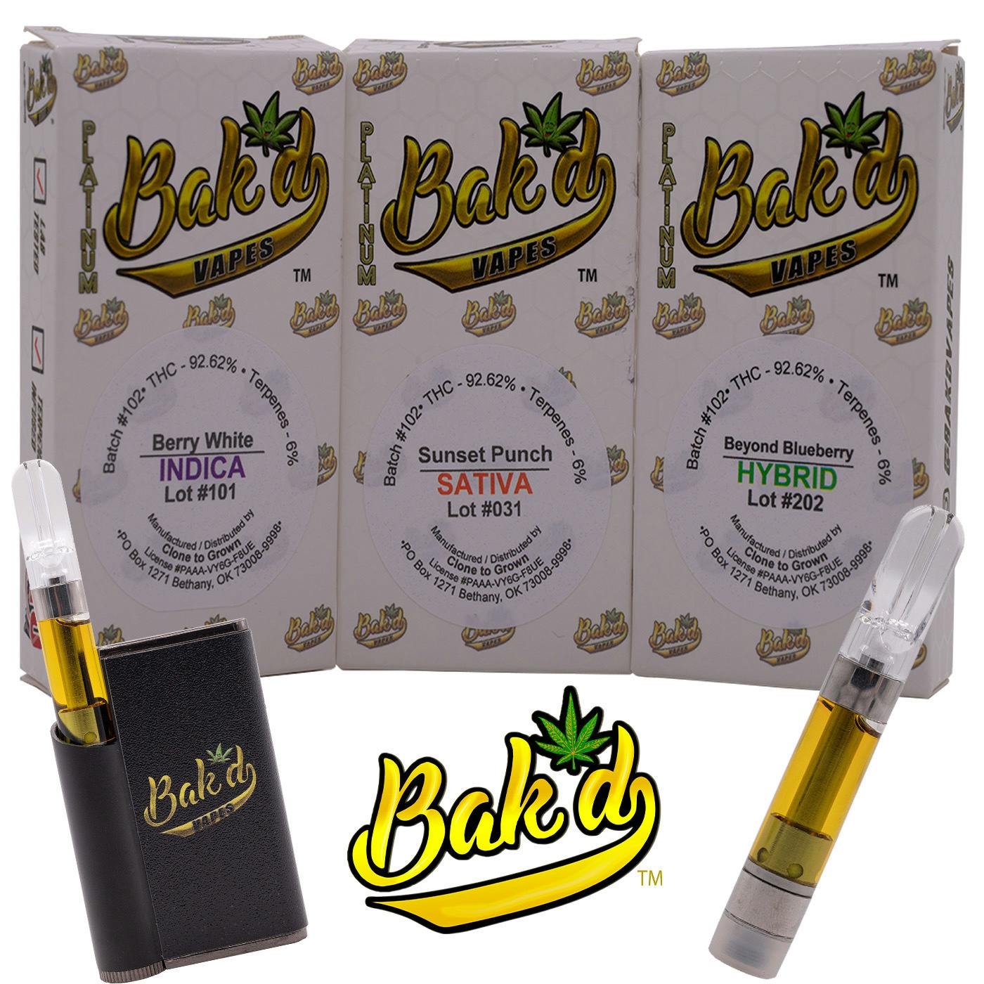 Bak'd - God’s Gift-1000mg Bak’d Platinum Cartridge - 1