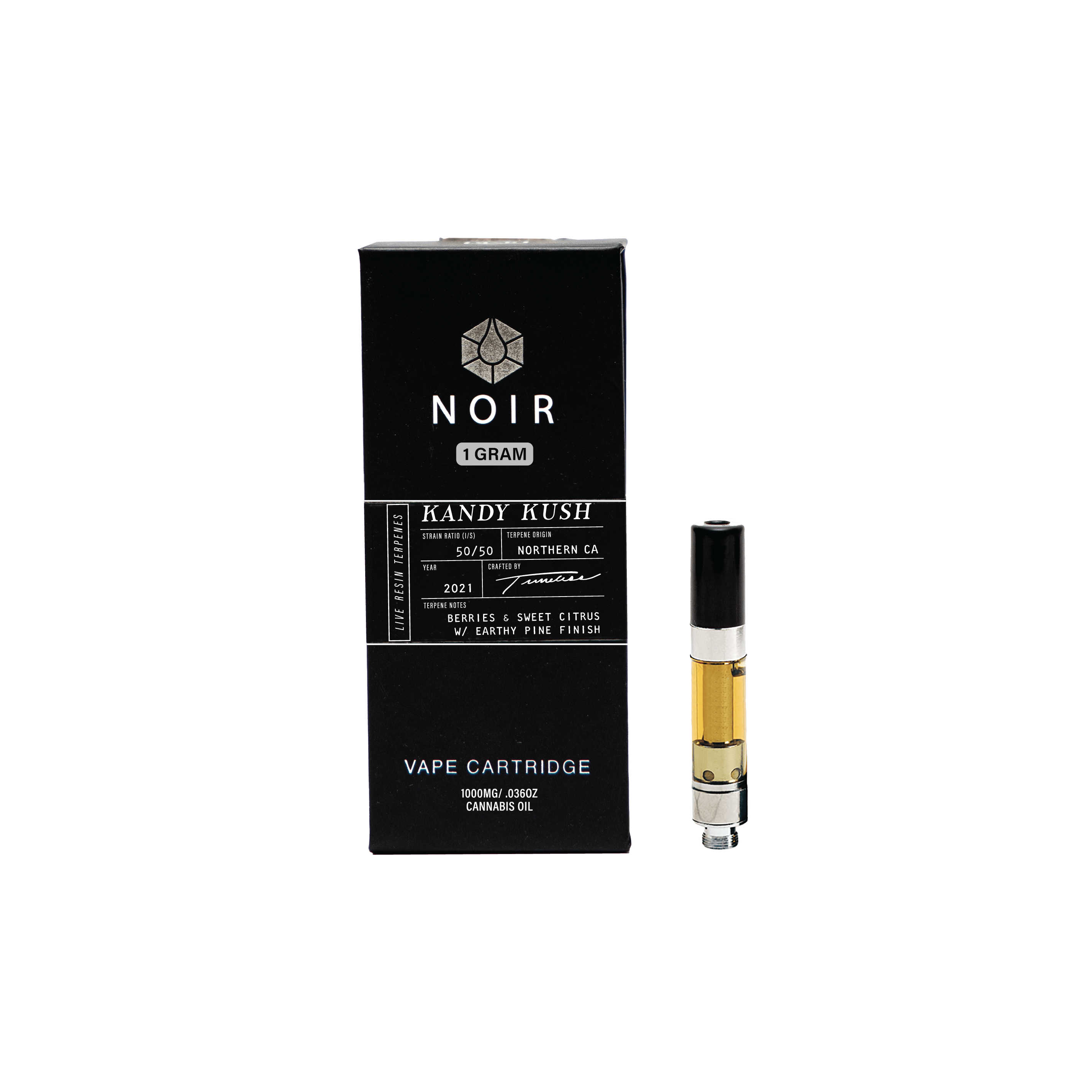 Timeless Vapes - Kandy Kush | NOIR Live Resin Catridge | 1g - 1