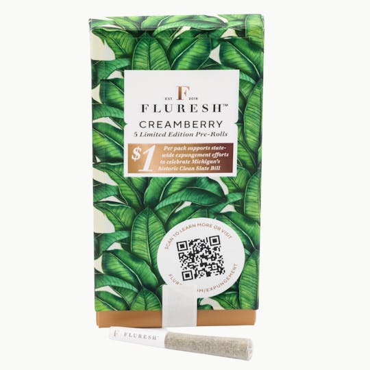 Fluresh - *Limited Edition* Fluresh 5ct Pre-Roll: Creamberry - 1