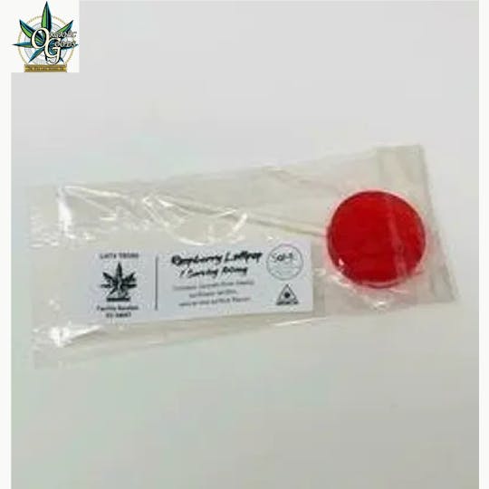 Organic Goods - 100mg Raspberry Lollipop - 1