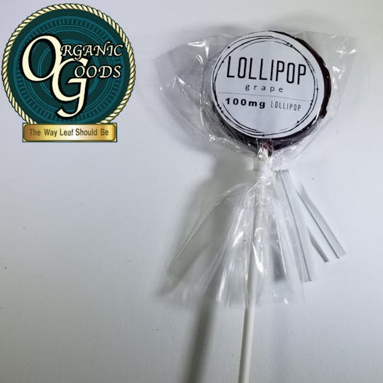 Organic Goods - 100mg Grape Lollipop - 1