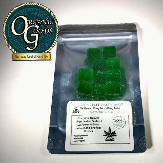 Organic Goods - Organic Goods Hard Candy Sugar Free Green Apple 100mg - 1