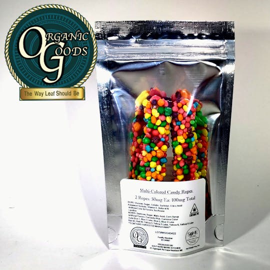 Organic Goods - OG Fruity Candy Rope w/Hash Rosin and Premium Concentrate 100 MG - 1