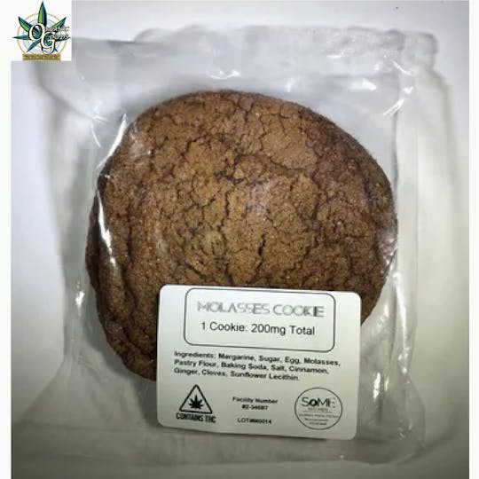 Organic Goods - 200mg Indica Molasses Cookie - 1