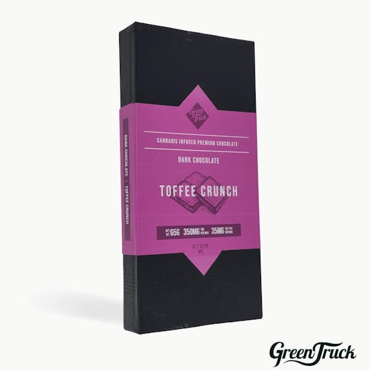 Green Truck - Premium Cannabis Chocolate Bar - Toffee Crunch (350 MG) - 1