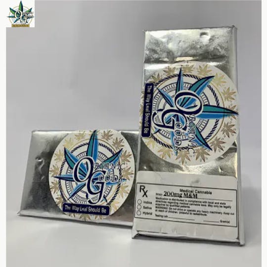 Organic Goods - 200 MG M&M Chocolate Bar - 1