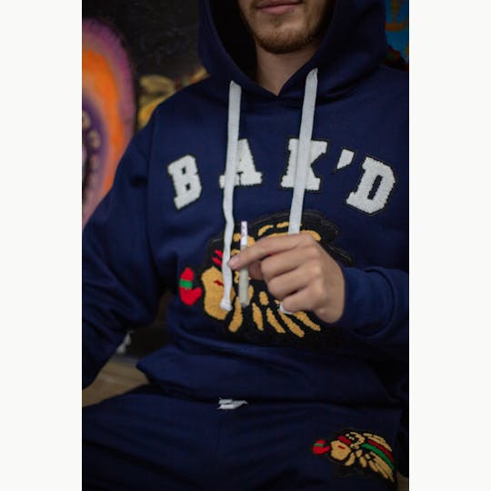 Bak'd - Bak'd Cheef'n Hoodie Set -Navy Blue - 1