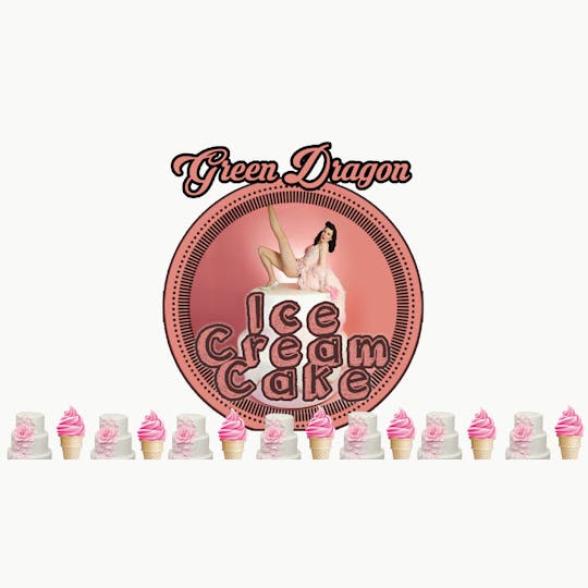 Green Dragon - Ice Cream Cake - 14g Special - Flower (Green Dragon) - 1