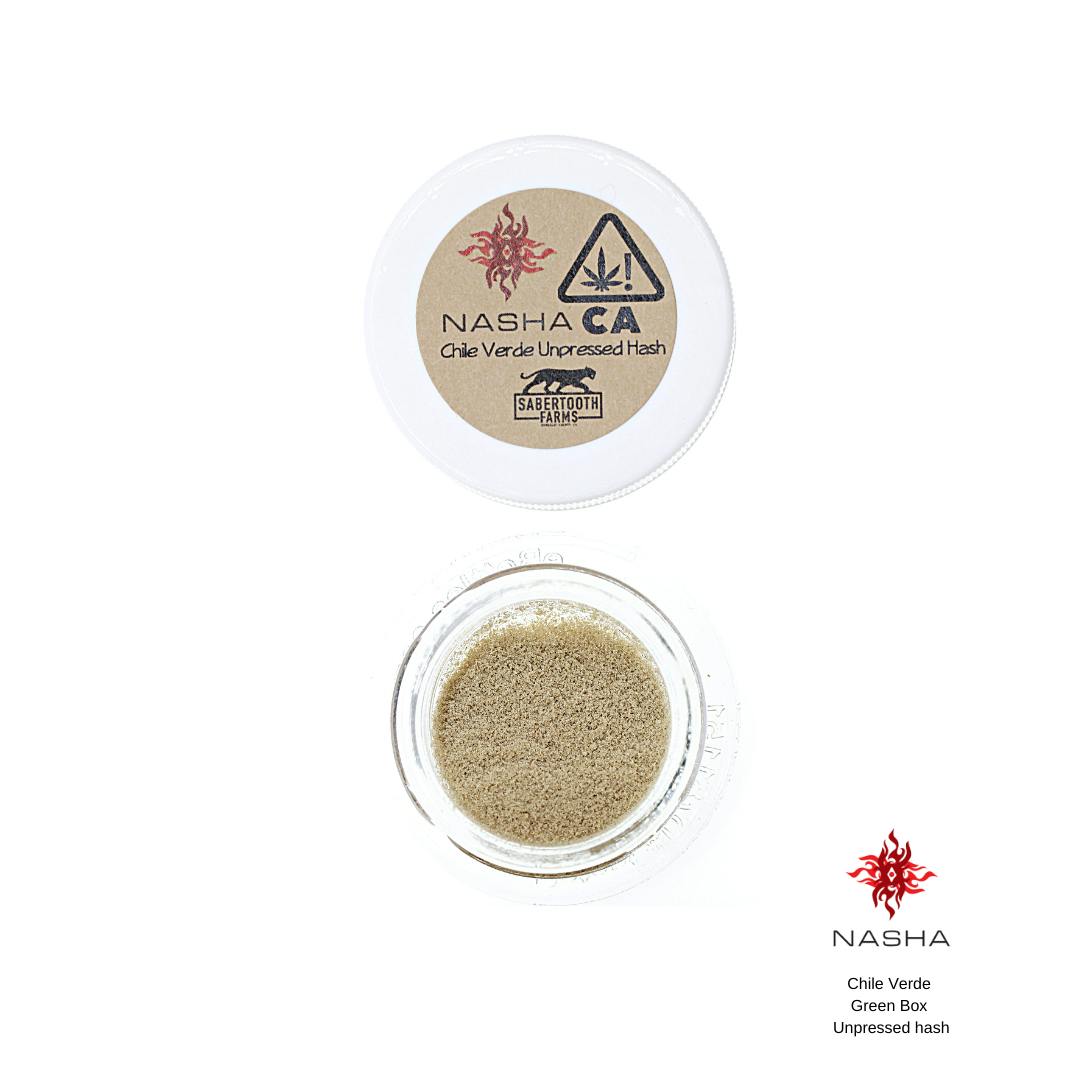 NASHA - Chile Verde Green Powder Hash (Sabertooth) - 1