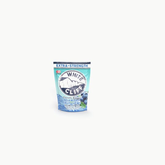 White Cliff - White Cliff Blueberry Sweet THC Fruit Chews 250mg, 10, 25mg Pieces - 1